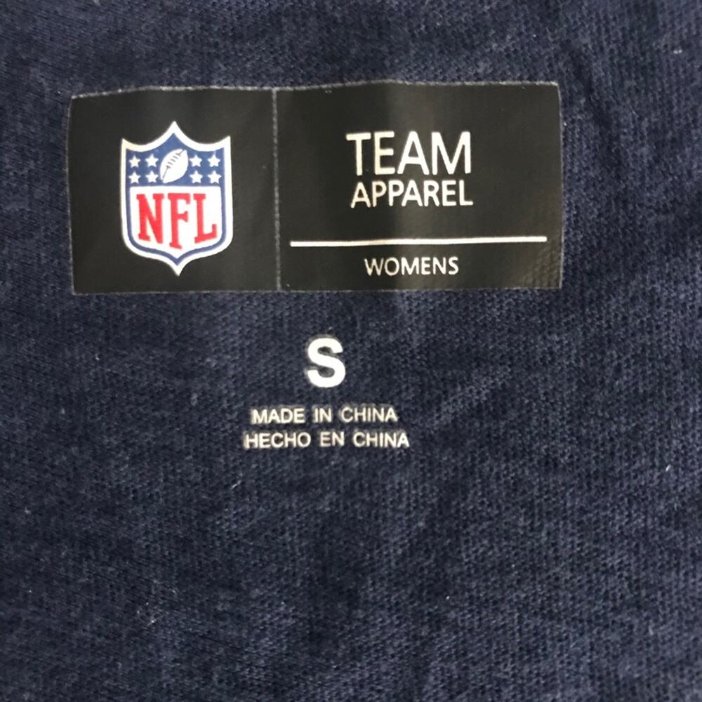 NFL Seattle Seahawks V-Neck Tee Navy Green Small - Picture 4 of 9